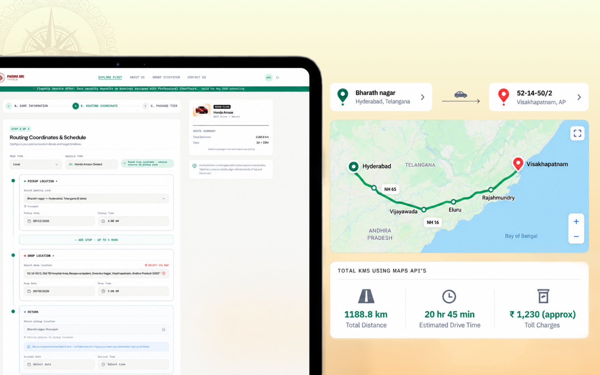 PST-WEB-03 // ROUTE COORDINATES & MAPS TELEMETRY